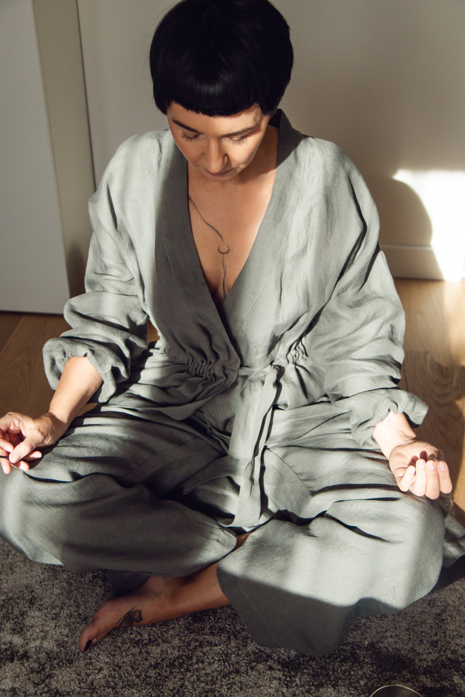 Grand Duchess linen collection Home & Rituals; lounge and sleepwear linen limited collection