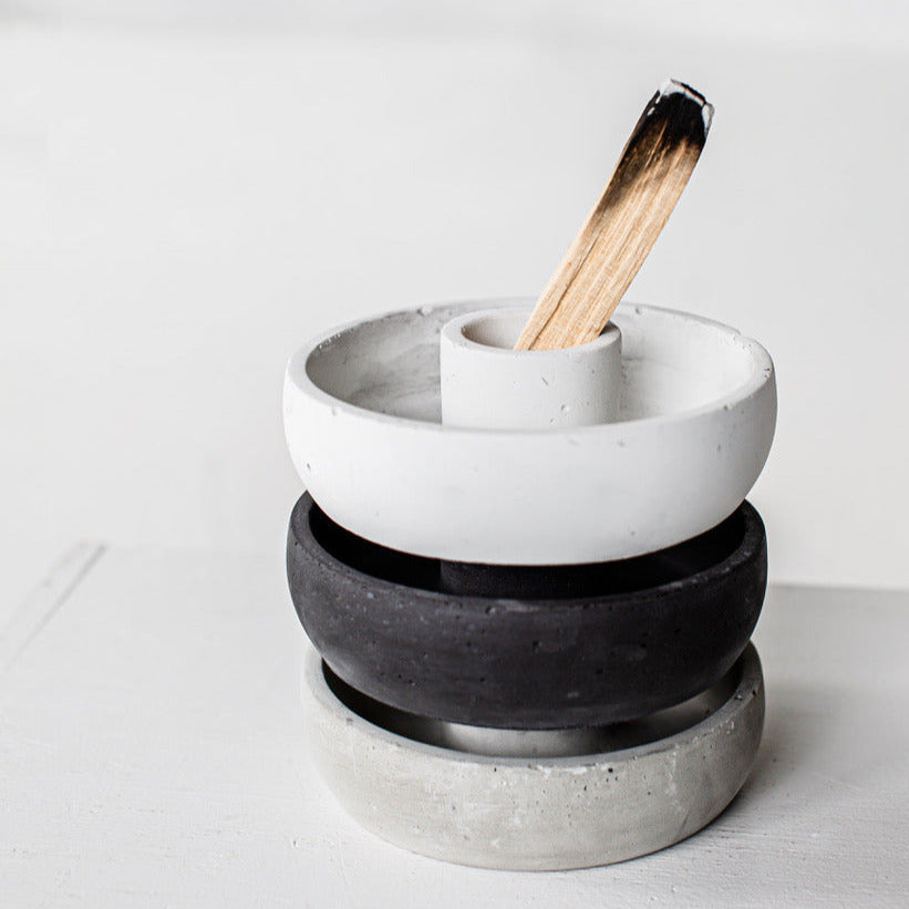 Concrete incence holder 